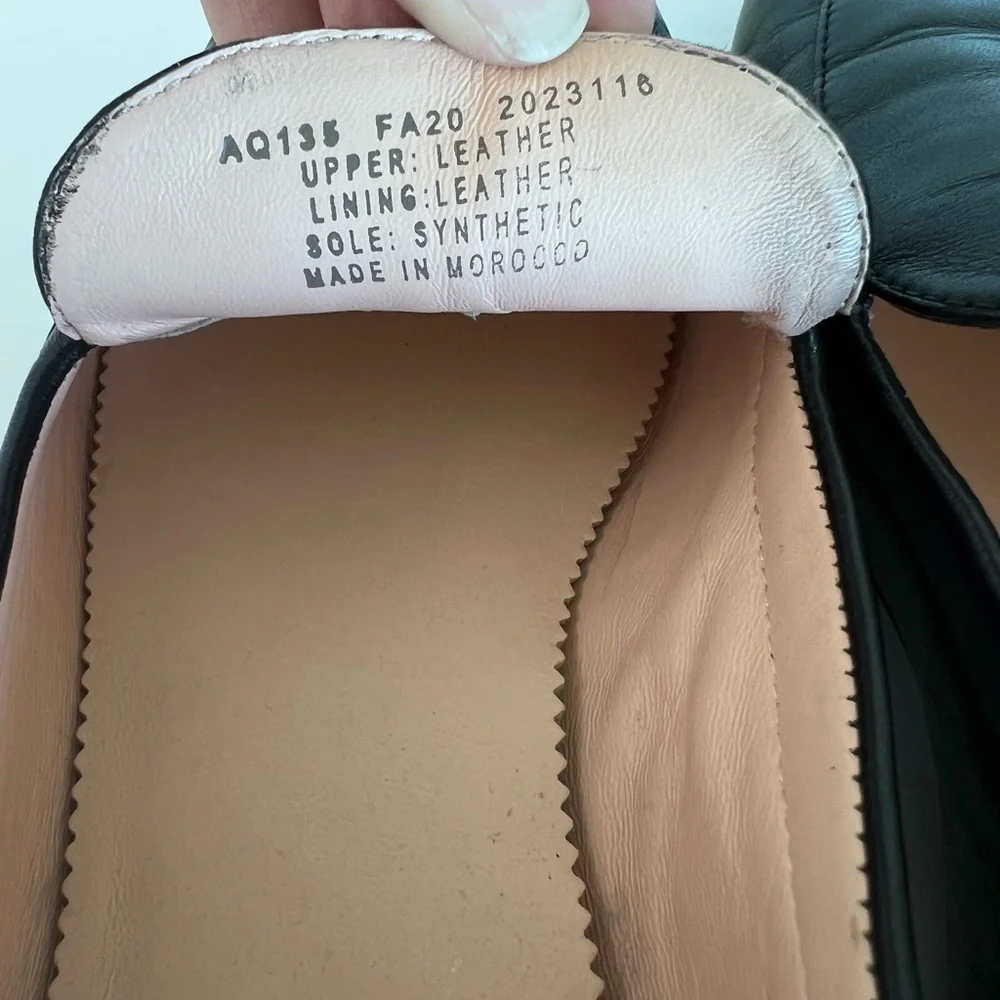 J. Crew‎ Women's Cecile Smoking Slipper in Leather Black